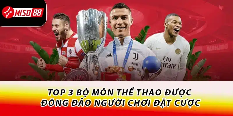 Top 3 bộ môn thể thao được đông đảo người chơi đặt cược